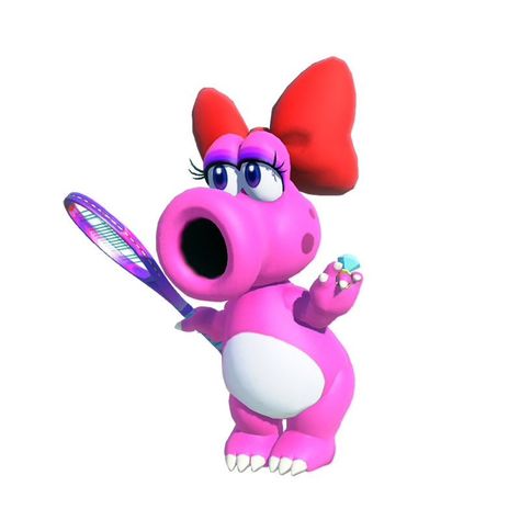 Mario Tennis Birdo Birdo Mario, Mario Background, Black Sorrow, Mario Icons, Silly Pfps, Mario Tennis, Mario Theme, Pink Ios, Super Mario Princess