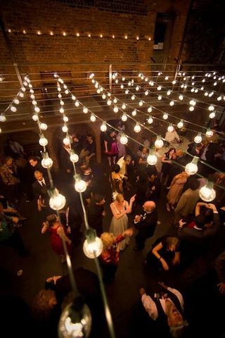 how to string lights without hanging them on the wall | ... Blog: Decorating a huge mega space without really knowing how Easy Outdoor Christmas Decorations, Outdoor Wedding Lighting, Barn Parties, Barn Dance, Dance Floors, Boda Mexicana, Backyard Lighting, Party Lights, Wedding Lights