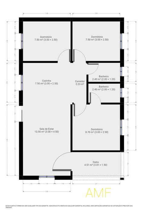 Small Guest House Plans, Small Guest House, Building Blueprints, Small House Blueprints, Guest House Plans, Three Bedroom House Plan, Bungalow Floor Plans, Little House Plans, Affordable House Plans