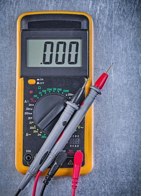 Photo digital electrical tester wires te... | Premium Photo #Freepik #photo #multimeter #copper-wire #electric-wire #wire Electrical Tester, Metallic Background, Electric Wire, Premium Photo, Copper Wire, Electricity, Copper, Stock Photos, Led