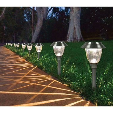 Member's Mark Solar LED Pathway Lights, 10-Pack - Sam's Club Luxury Places, Solar Path Lights, Security Lighting, Solar Pathway Lights, Landscape Flowers, Walkway Lights, Pathway Lights, Architectural Engineering, 1st Home