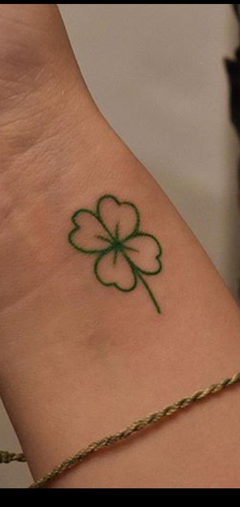 Celtic Knot Four Leaf Clover Tattoo, Saint Patrick Tattoo, Clover Finger Tattoo, Clover Face Tattoo, Irish Inspired Tattoos, 4 Leaf Clover Tattoo For Women, Lucky Clover Tattoo, Irish Symbol Tattoos, Lucky Charm Tattoo