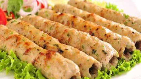 Chicken Reshmi Kabab Chicken Reshmi Kabab Recipe, Reshmi Kabab Recipe, Seekh Kebab Recipes, Seekh Kebabs, Chicken On A Stick, Asian Spices, Tandoori Masala, Kebab Recipes, Chicken Kebabs