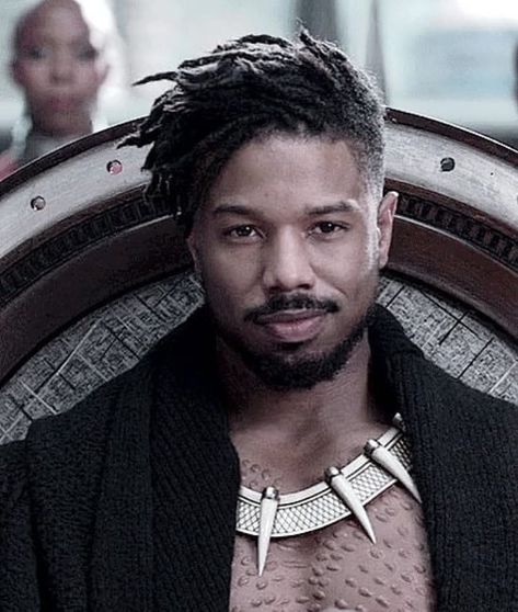 Michael B Jordan Black Panther, Girls Talk Boys, Black Panther King, Michael Bakari Jordan, Erik Killmonger, Michael B Jordan, Spiderman Pictures, Black Men Hairstyles, Corte De Cabelo Masculino