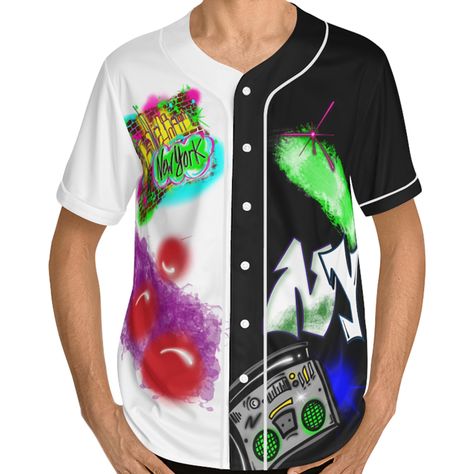 Graffiti Birthday, Graffiti Shirts, Airbrush Design, Airbrush T Shirts, Airbrush Designs, Custom Jerseys, Color Shirt, Custom Shirt, Retro Shirts