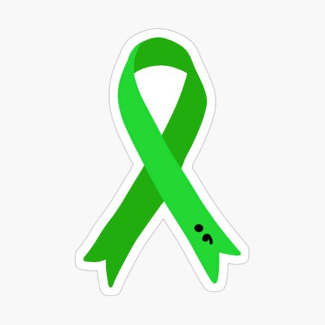 Get my art printed on awesome products. Support me at Redbubble #RBandME: https://www.redbubble.com/i/sticker/Mental-Health-Awareness-Ribbon-by-jordan607/146825981.EJUG5?asc=u Ribbon Color Meanings, How To Make Awareness Ribbons, Mental Health Ribbon, Lymphoma Tattoo, Mental Health Awareness Ribbon, Awareness Ribbon Svg Free, Awareness Stickers, Iih Awareness Ribbon, Gothic Crafts