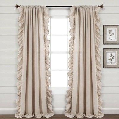 Cortinas Boho, Bedroom 2024, Ruffle Curtains, 2024 Aesthetic, Farmhouse Curtains, Lush Decor, Design Themes, Boho Curtains, Interior Design Themes