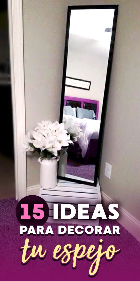 Ideas Para Espejos En Cuarto, Ideas Para Decorar Mi Cuarto, Ideas Para Decorar Espejos, Living Room Wall Shelves, Room Wall Shelves, Diy Bedroom Decor For Teens, Closet Planning, Comfort Home, Simple Closet