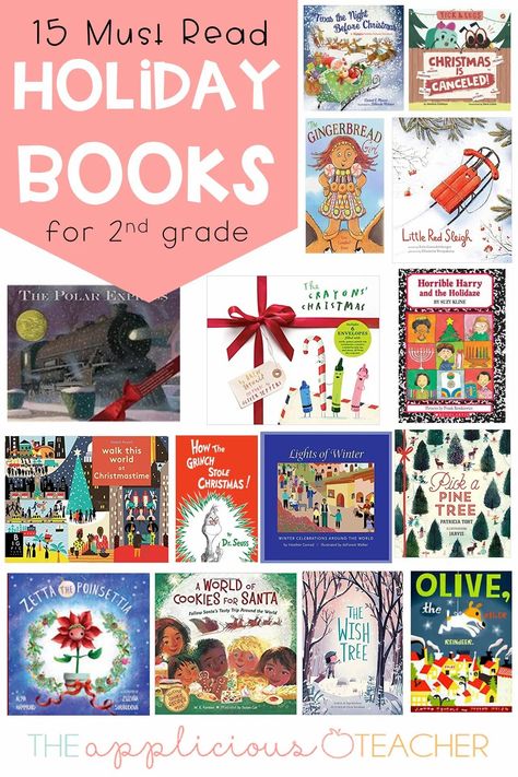 15 Must Reads for the Holidays. Love these books for December! TheAppliciousTeacher.com December Read Alouds, Elements Of Literature, 2nd Grade Books, Crayon Book, Must Reads, Elementary Books, My Favourite Teacher, Holiday Lessons, Celebration Around The World