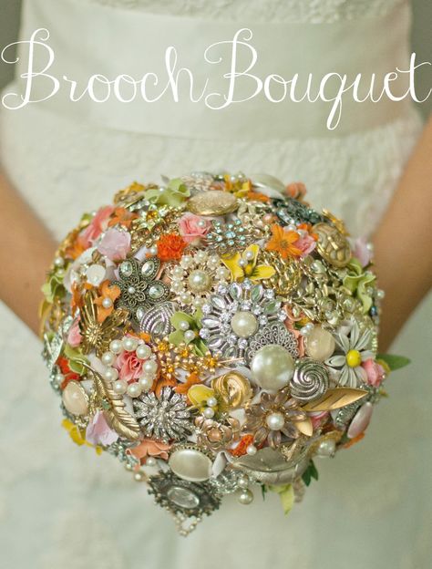 Brooch Bouquet Tutorial, Wedding Brooch Bouquets Diy, Unusual Wedding Bouquets, Strengthening Relationships, Brooch Bouquet Diy, Wine Bottle Centerpieces, Jeweled Bouquet, Arm Strength, Backdrop Necklace