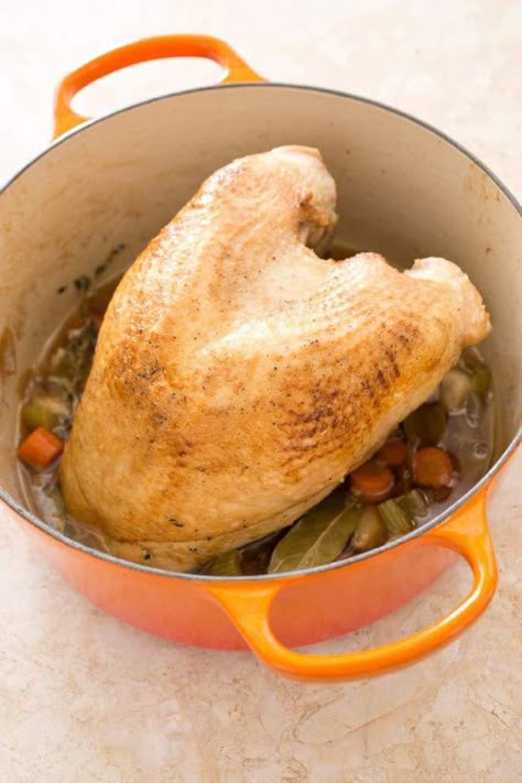 Cocotte Recipe, America Test Kitchen, Pan Gravy, Test Kitchen Recipes, Turkey Breast Recipe, Roast Turkey Breast, Whole Turkey, America's Test Kitchen Recipes, Recipe Ground Turkey