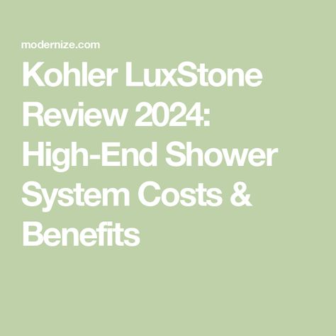 Kohler LuxStone Review 2024: High-End Shower System Costs & Benefits Kohler Luxstone, Walk In Tubs, Luxury Shower, Home Warranty, Shower Remodel, Half Bath, Shower Systems, Shower Wall, Bathrooms Remodel