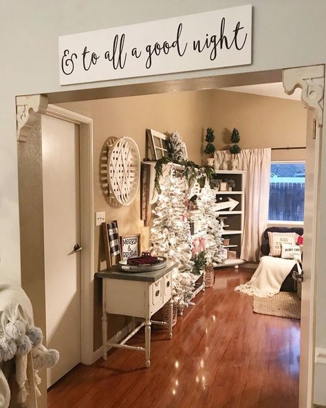 Cozy Christmas Living Room, Columbia Tn, Twas The Night Before Christmas, Childs Bedroom, Christmas Decorations Living Room, Night Before Christmas, Twas The Night, White Christmas Decor, Christmas Living Rooms