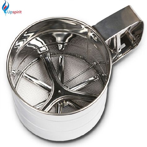 High Quality Stainless Steel Mesh Flour Sifter Mechanical Baking Icing Sugar Shaker Sieve Cup Shape Bakeware Baking Pastry Tools Check more at https://starredmall.com/shop/high-quality-stainless-steel-mesh-flour-sifter-mechanical-baking-icing-sugar-shaker-sieve-cup-shape-bakeware-baking-pastry-tools/ Flour Sifters, Flour Sifter, Essential Kitchen Tools, Icing Sugar, Baking And Pastry, Baking Accessories, Stainless Steel Mesh, Steel Mesh, Mesh Design