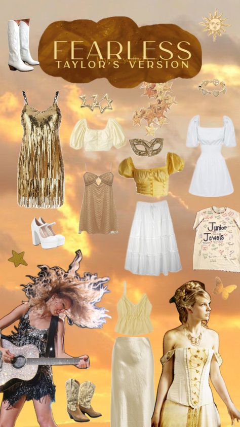 Taylor Swift Fearless Halloween Costume, Fearless Album Outfits, Taylor Swift Concert Outfit Fearless, Taylor Swift Fearless Outfits, Fearless Taylor Swift Outfits, Taylor Swift Halloween Costume, Eras Party, Fearless Album, Taylor Concert