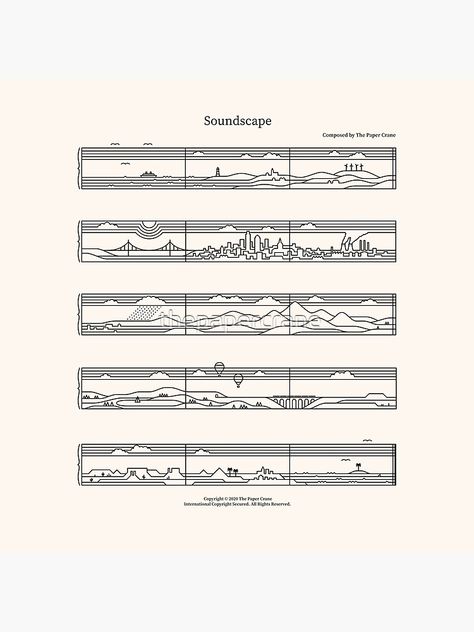 "Soundscape" Photographic Print by thepapercrane | Redbubble Sound Map, Gia Lai, Journey Mapping, Music Composition, Graphic Design Poster, Map Design, Fall 2024, Music Box, True Colors