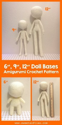 Doll Base, Crochet Doll Clothes Free Pattern, Amigurumi Knitting, Confection Au Crochet, Crochet Doll Dress, Crochet Dolls Free Patterns, Handmade Yarn, Pola Amigurumi, Haken Baby