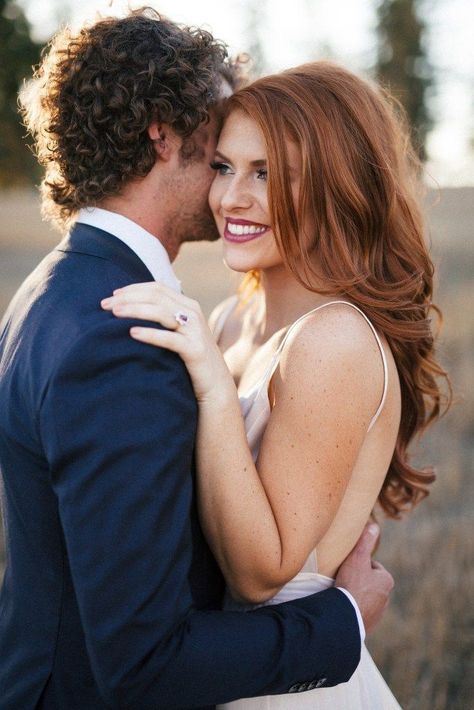 Bridal Makeup For Redheads, Wedding Makeup Redhead, Redhead Bride, Pink Bridesmaid Dresses Short, Redhead Hairstyles, Wedding Hairstyles And Makeup, Hair Change, Brides Hair, Engagement Hairstyles