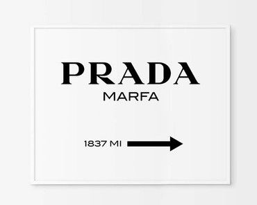 You Would Never Guess This Apartment Is Mostly Ikea Prada Sign, Marfa Prada, Prada Poster, Prada Art, Welcome Wall Art, Campaign Dresser, Ikea Couch, Joy Sign, Prada Marfa