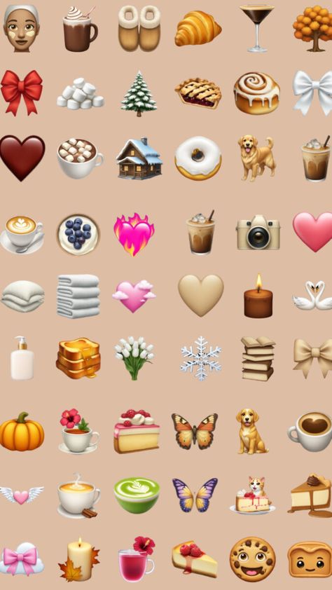 The Most Aesthetic iPhone Sticker Emojis - Ios Emoji Aesthetic, Cute Emoji Iphone, Iphone Emojis Aesthetic, New Iphone Emoji, Ios Emoji Stickers, New Emojis Iphone Ios, Cute Ios Emoji, Iphone Stickers Emoji, Preppy Emojis