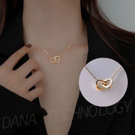 Fashion N013 Ladies Luxurious Elegant Love Button Necklace-Gold-like | Jumia Nigeria Couple Chain, قلادات متدلية, Jewellery Photo, My Christmas Wish List, What I Want For Christmas, Neck Pieces Jewelry, Jewelry Display Box, Gold Earrings Models, Love Wallpaper Backgrounds