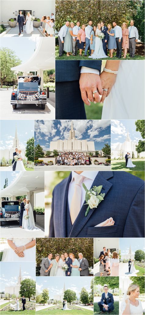 Jordan River Temple Wedding, Jordan River Temple, Temple Wedding Photography, Cutest Picture Ever, Just Married Sign, Jordan River, Lds Temples Wedding, River Wedding, Wedding Organizer