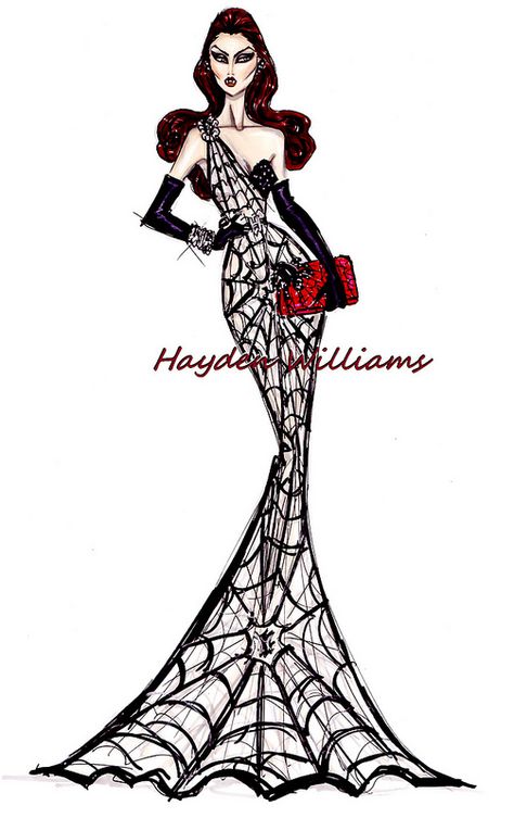 Creepy Couture by Hayden Williams: All Webbed Up Hayden Williams Fashion, Fashion Design Inspiration, Hayden Williams, Fashion Illustration Sketches Dresses, Fashion Sketches Dresses, Fashion Drawing Dresses, Spider Webs, Fashion Sketchbook, Dress Design Sketches