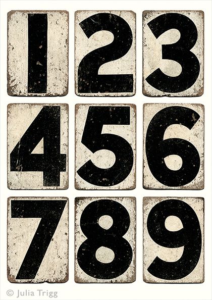 Numbers Typography, Vintage Numbers, Free Vintage Printables, 타이포그래피 포스터 디자인, Vintage Junk Journal, Vintage Journal, Typography Letters, Alphabet And Numbers, Vintage Printables