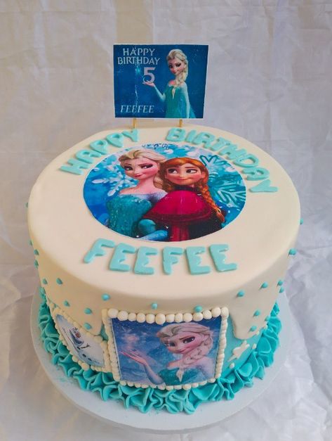 Frozen Themed, Girl Cake, Kids Birthday Party, Kids Birthday, Girl Birthday, Fondant, Year Old, Birthday Parties, Party Ideas