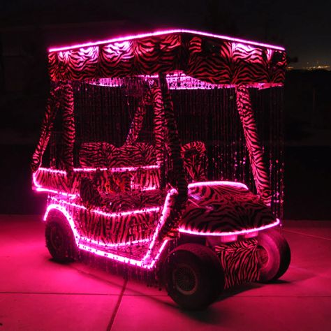 Zebra <3 dream golf cart Trunk And Treat, Golf Cart Decorations, Golf Cart Bodies, Christmas Car Decorations, Golf Bags For Sale, Roof Decoration, Custom Golf Carts, Used Golf Clubs, Golf Cart Accessories