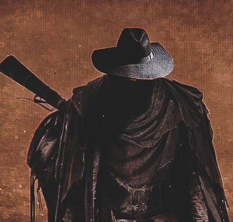 Cowboy Wizard Aesthetic, Cowboy Icon Aesthetic, Dark Academia Cowboy, Wild West Aesthetic Dark, Black And White Cowboy Aesthetic, Cowboy Pfp Aesthetic, Cowboy Grunge Aesthetic, Old Art Pfp, Cowboy Dark Aesthetic