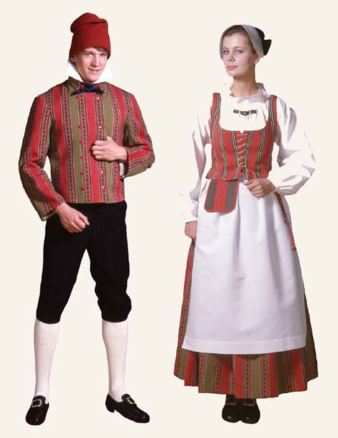 costumes-finlande-akaa Finland People, Finnish Costume, Folk Costume, Traditional Clothes, Finland, Art Journal, Apron, Clothes, Art