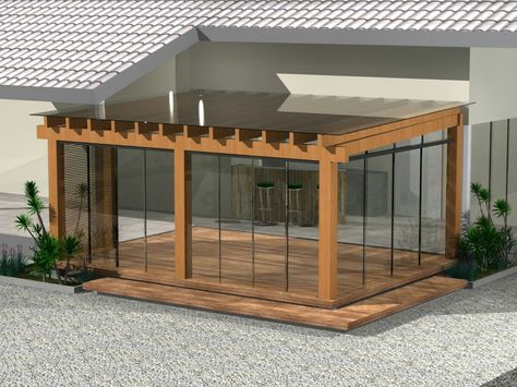 Design Per Patio, Pergola Design, House Extension Design, Covered Pergola, Pergola With Roof, Casa Exterior, Patio Roof, Terrace Design, Pergola Kits