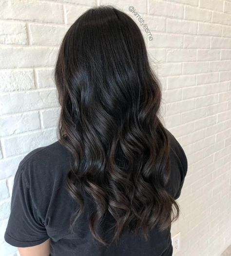 Cool Espresso Brown Hair, Darkest Brown Hair With Highlights, Darkest Brown Hair Color, Light Black Hair, Darkest Brown Hair, Espresso Hair, Brown Hair Colour, Espresso Hair Color, Coffee Brown Hair