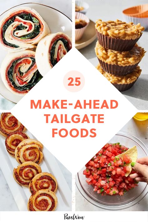 undefined cooking,entertaining,food,make-ahead,snacks,sports,tailgating Best Tailgate Food Make Ahead, Easy Tailgate Snacks, Tailgate Food Cold, Cold Party Food, Tailgaiting Food, Healthy Tailgate, Healthy Tailgate Food, Tailgate Foods, Easy Tailgate Food