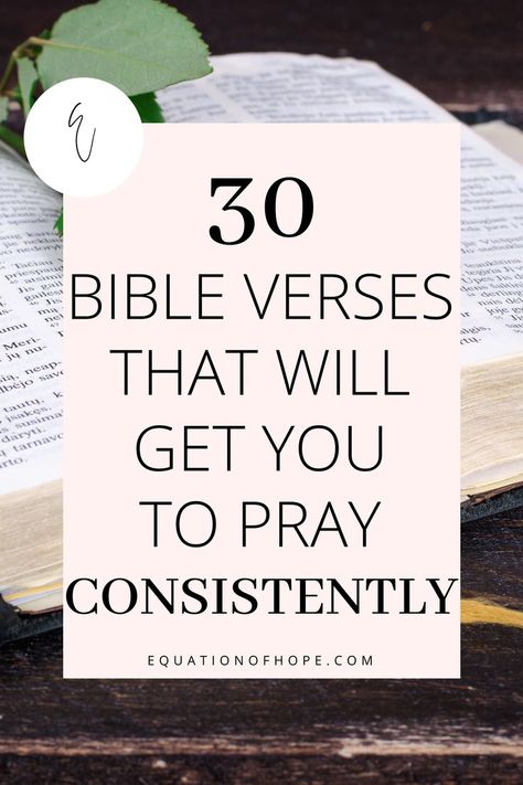 Do you talk to God every day? Do you need motivation to pray consistently? If you want to know why prayer is important, you can find the answer in scripture. I have created a list of 30 powerful bible verses about prayer that will teach you the importance of praying. Click here to start reading 30 bible verses that will get you to pray consistently. #prayerlife #powerinprayer #prayerworks #christianlife #christiancommunity #bibleverses Pray The Scriptures, Powerful Scriptures Faith, Where To Look In The Bible When You, Prayers With Scripture, Praying Bible Verses, Praying Scripture Powerful Prayers, Prayer Bible Verses Scriptures, Bible Must Haves, Prayer Verses Scriptures