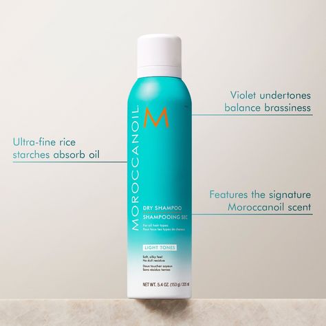 Moroccan Oil Dry Shampoo, Cleansing Spray, Light Hair Color, Colored Hair, Moroccan Oil, Light Hair, Dry Shampoo, Christmas List, To Leave