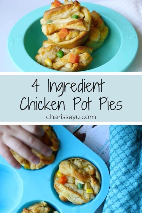 Healthy Family Dinner, Chicken Potpie, Chicken Pot Pies, Mini Chicken Pot Pies, Diy Detox, Easy Toddler Meals, Toddler Dinner, Pies Recipes, Mini Torte