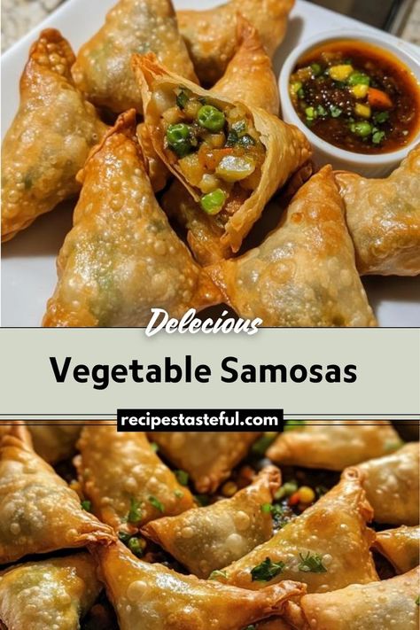 Vegetable Samosas are crispy, golden pastries filled with a spiced mixture of potatoes, peas, onions, and other vegetables. They make a delicious snack or appetizer, perfect for entertaining or enjoying as a tasty treat. Samosa Filling Recipe, Samosas Recipe, Samosa Filling, Vegetable Samosa, Samosa Recipe, Festive Appetizers, Christmas Recipes Easy, Christmas Food Dinner, Christmas Dishes