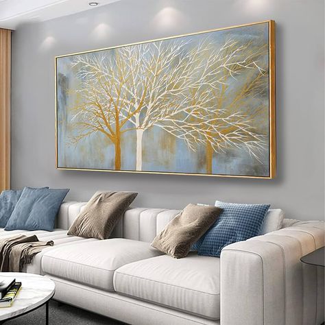 Amazon.com: Abstract Canvas Wall Art Beach Artwork Framed Landscape Wall Art Canvas Wall Decoration 20" x 40" Painting Artwork for Bedroom Home Office Dining Room Decoration: Posters & Prints Aspen Tree Art Wall Decor, Birch Trees Painting, Home Office Dining Room, Abstract Artwork Painting, White Birch Trees, Bedroom Artwork, Modern Bedroom Decor, Abstract Canvas Wall Art, Beach Wall Art