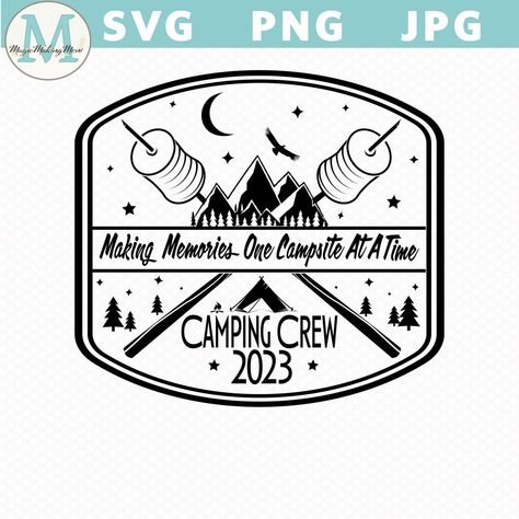 Camping Koozie, Camp Design Ideas, Family Camping Trip Shirts, Camp Shirt Ideas, Fire With Friends, Wood Flags, Cricut Wood, Camp Design, Cricut Projects Ideas