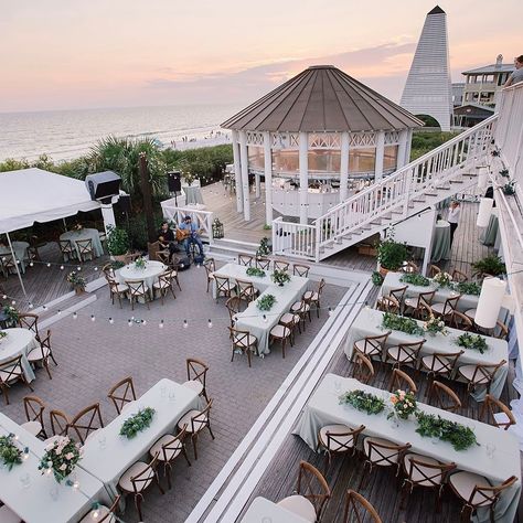 Bud & Alley's Special Events (@budandalleysevents) • Instagram photos and videos Seaside Florida Wedding, Beach House Wedding, Coastal Wedding Venues, Wedding Venues In Florida, 30a Wedding, Hamptons Wedding, Seaside Fl, Beachside Wedding, Pavilion Wedding