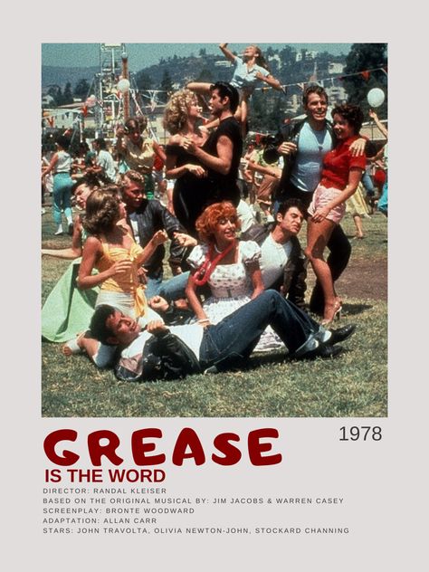 Grease Movie Poster, Grease Poster, Movie Poster Polaroid, Jeff Conaway, Poster Polaroid, Stockard Channing, Grease Movie, Grease Is The Word, Grease Musical