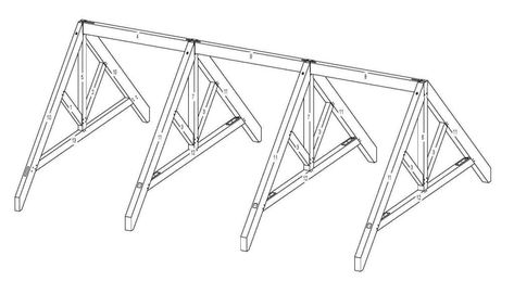 King Post Truss Design King Post Truss, Truss Design, Timber Truss, Timber Roof, Sea Ranch, Roof Detail, Post And Beam, Pitched Roof, Great Room