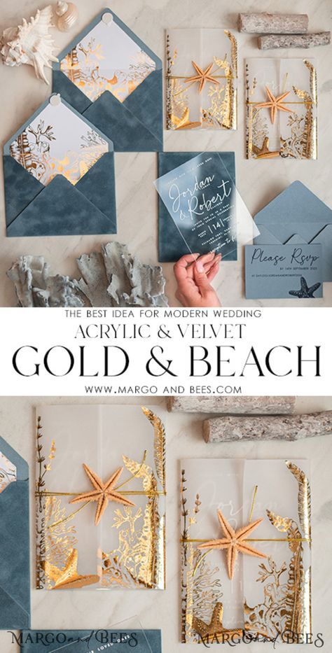 $15.00 Wedding Invitation Beach Theme, Beach Wedding Stationery, Beachy Wedding Invitations, Blue Beach Wedding Theme, Diy Beach Wedding Invitations, Ocean Theme Wedding, Beach Wedding Invites, Beach Wedding Invite, Wedding Invitations Beach