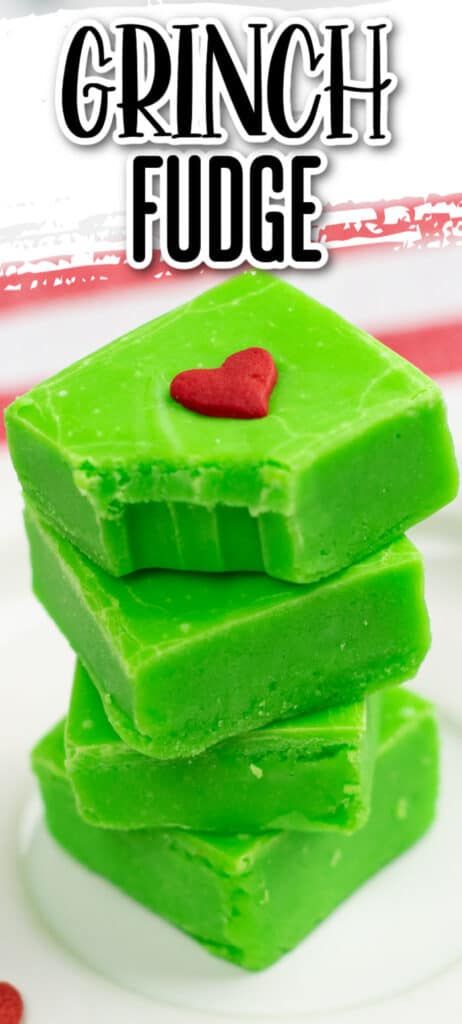 Grinch Movie Night, Grinch Fudge, Grinch Christmas Treats, Simple Fudge, Holiday Fudge Recipes, Gingerbread Fudge, Eggnog Fudge, Grinch Movie, Holiday Fudge