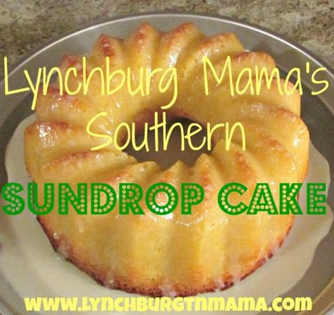 Sun Drop Cake Recipe, Sundrop Cake Recipe, Sundrop Cake, Drop Cake, Cherry Recipes, Pound Cake Recipes, Köstliche Desserts, Yummy Sweets, Bundt Cake