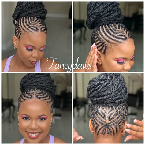 Cornrow Updo Hairstyles Natural Hair, Braided Cornrow Hairstyles Updo Ponytail, Cornrows Braids For Black Women Bun Updo, Corn Row Braids Black Women Cornrows Natural Hair, Cornrows 2023, Updo Cornrow Hairstyles, Updo Cornrows Braids Black Women, Conrow Ponytails, Cute Braided Ponytails