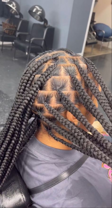 Box Braids Parts, Braiding Business, Big Box Braids Hairstyles, Birthday Hairstyles, Feed In Braids Hairstyles, Goddess Braids Hairstyles, Box Braids Hairstyles For Black Women, Braids Hairstyles Pictures, Cute Box Braids Hairstyles