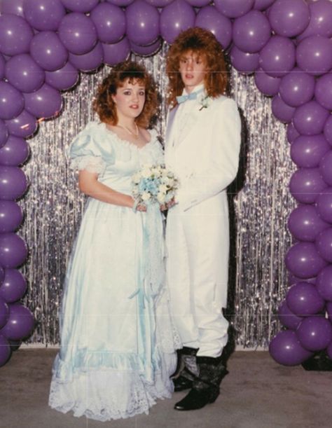 What do you mean Bon Jovi broke up. Awkward Prom Photos, 80s Prom Party, Couple Prom, 1980s Prom, 80s Wedding, 90s Prom, Awkward Photos, 80s Photos, 80s Prom